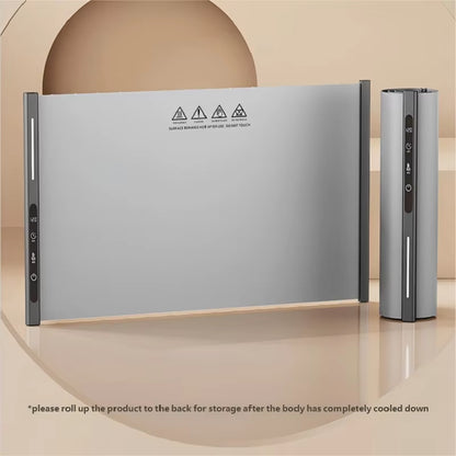 Portable Electric Food Warming Tray Foldable Warm Mat with 3 Temperature Settings Fast Full Surface Heating for Parties