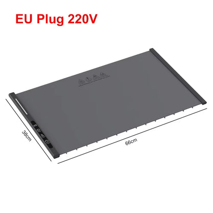 Portable Electric Food Warming Tray Foldable Warm Mat with 3 Temperature Settings Fast Full Surface Heating for Parties