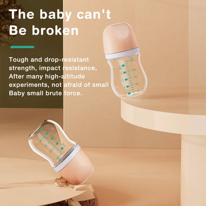 Anti-Colic Baby Bottle – BPA free-Glass Feeding Bottle for Newborns