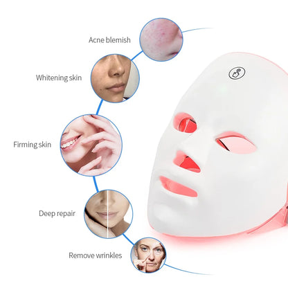 LumiGlow™ 7-Color LED Facial Therapy Mask