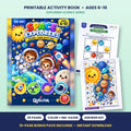 Space Explorers printable activity book: cover and sample pages