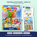 Weather & Seasons printable activity book: cover and sample pages