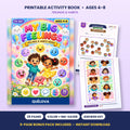 My Big Feelings printable activity book: cover and sample pages