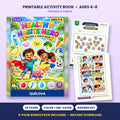 Healthy Habits Hero printable activity book: cover and sample pages