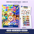 My Daily Routine printable activity book: cover and sample pages