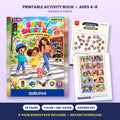 Safety Smart Kid printable activity book: cover and sample pages