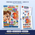 The Eye & Vision printable activity book: cover and sample pages