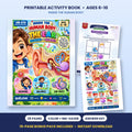 The Ear: Hearing & Balance printable activity book: cover and sample pages
