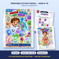 The Immune System & Germs printable activity book: cover and sample pages