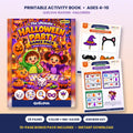 Halloween Party Games Pack printable: bingo, photo props and sample pages