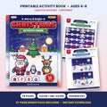 Merry & Bright Christmas Activity Book printable for kids 4-8