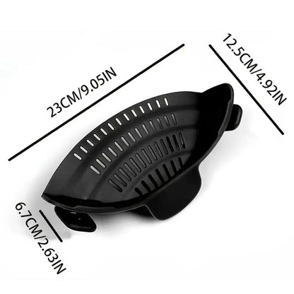 SnapDrain™ Adjustable Clip-On Kitchen Strainer