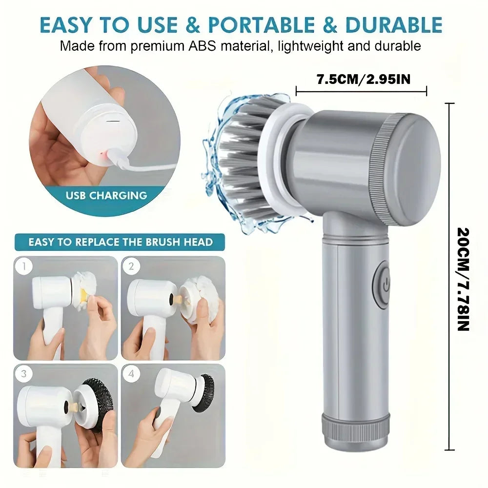 PowerScrub™ Rechargeable Spin Cleaning Brush