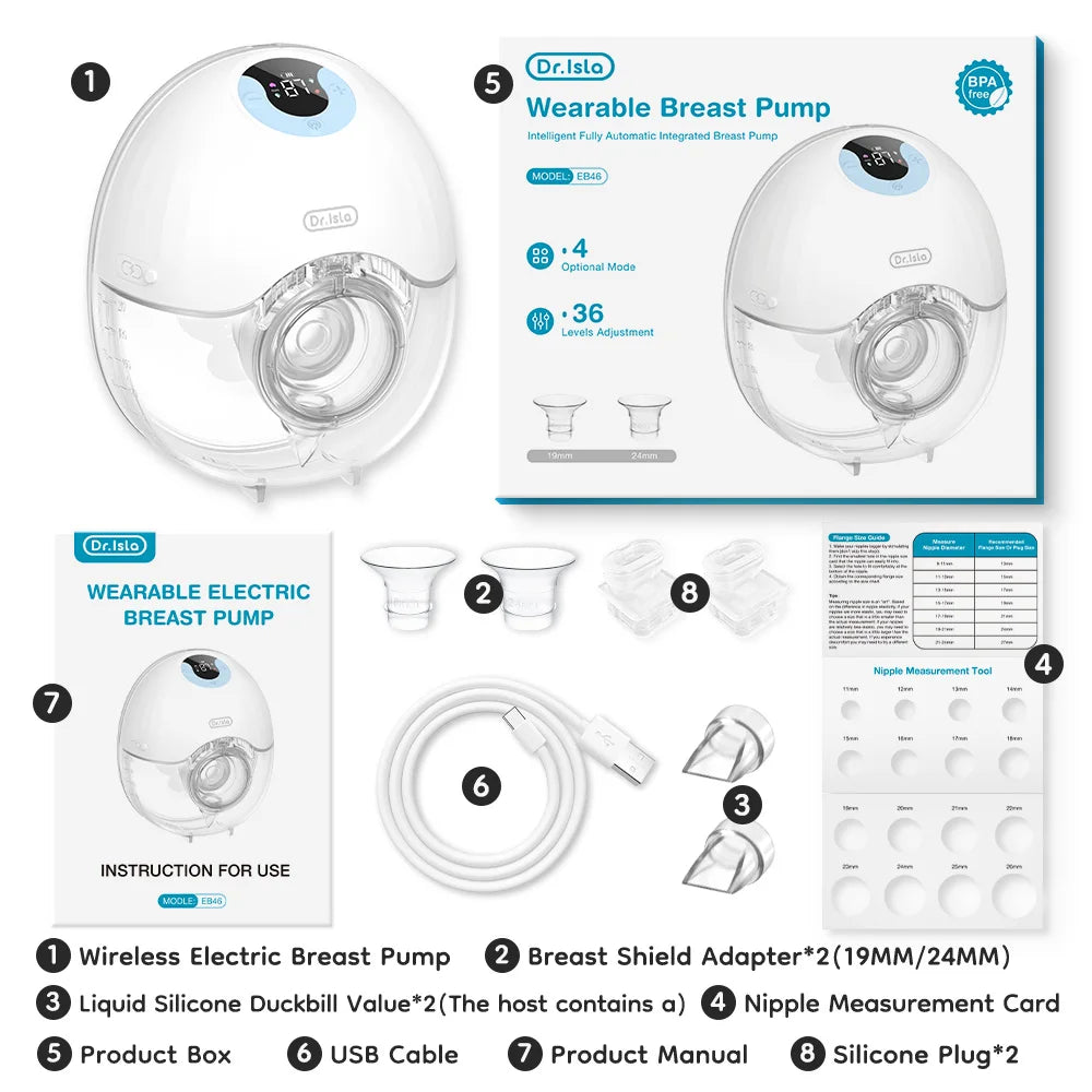 Mom Ease™ Smart Wearable Breast Pump