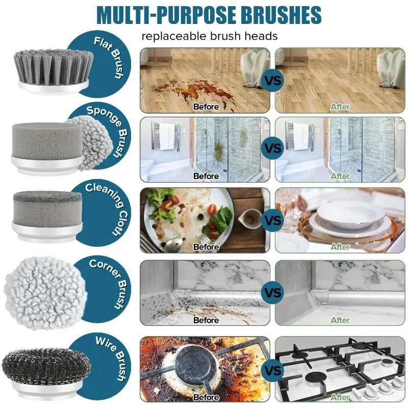 PowerScrub™ Rechargeable Spin Cleaning Brush