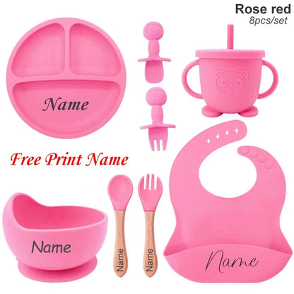 TinyFeast™ Personalized Silicone Baby Feeding Set