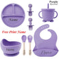 TinyFeast™ Personalized Silicone Baby Feeding Set