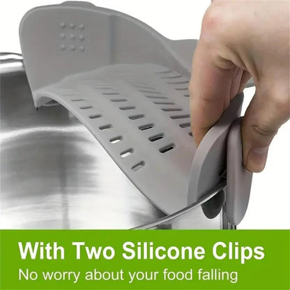 SnapDrain™ Adjustable Clip-On Kitchen Strainer
