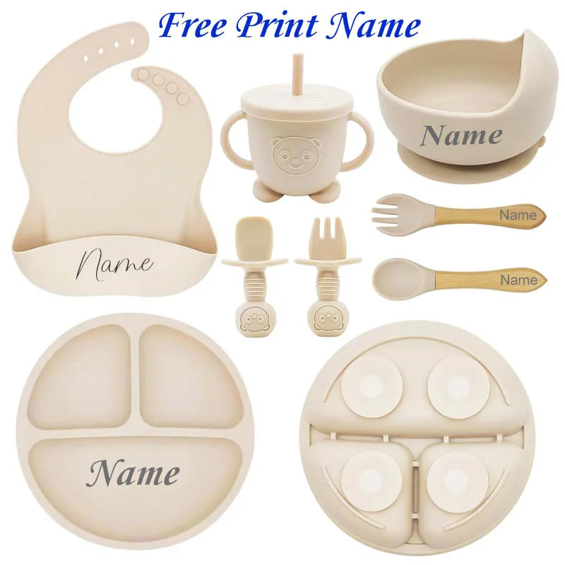 TinyFeast™ Personalized Silicone Baby Feeding Set