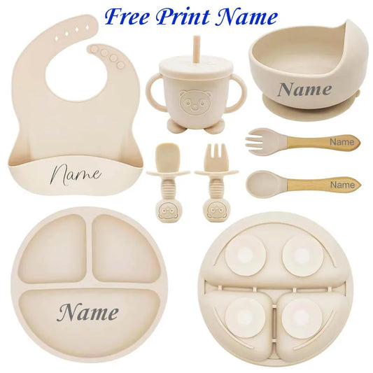 TinyFeast™ Personalized Silicone Baby Feeding Set