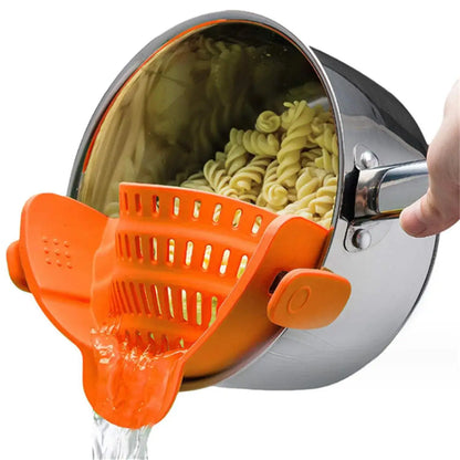 SnapDrain™ Adjustable Clip-On Kitchen Strainer