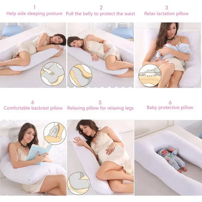Full Body Pregnancy Pillow for Sleeping & Nursing