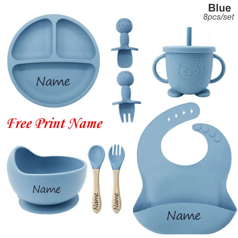 TinyFeast™ Personalized Silicone Baby Feeding Set