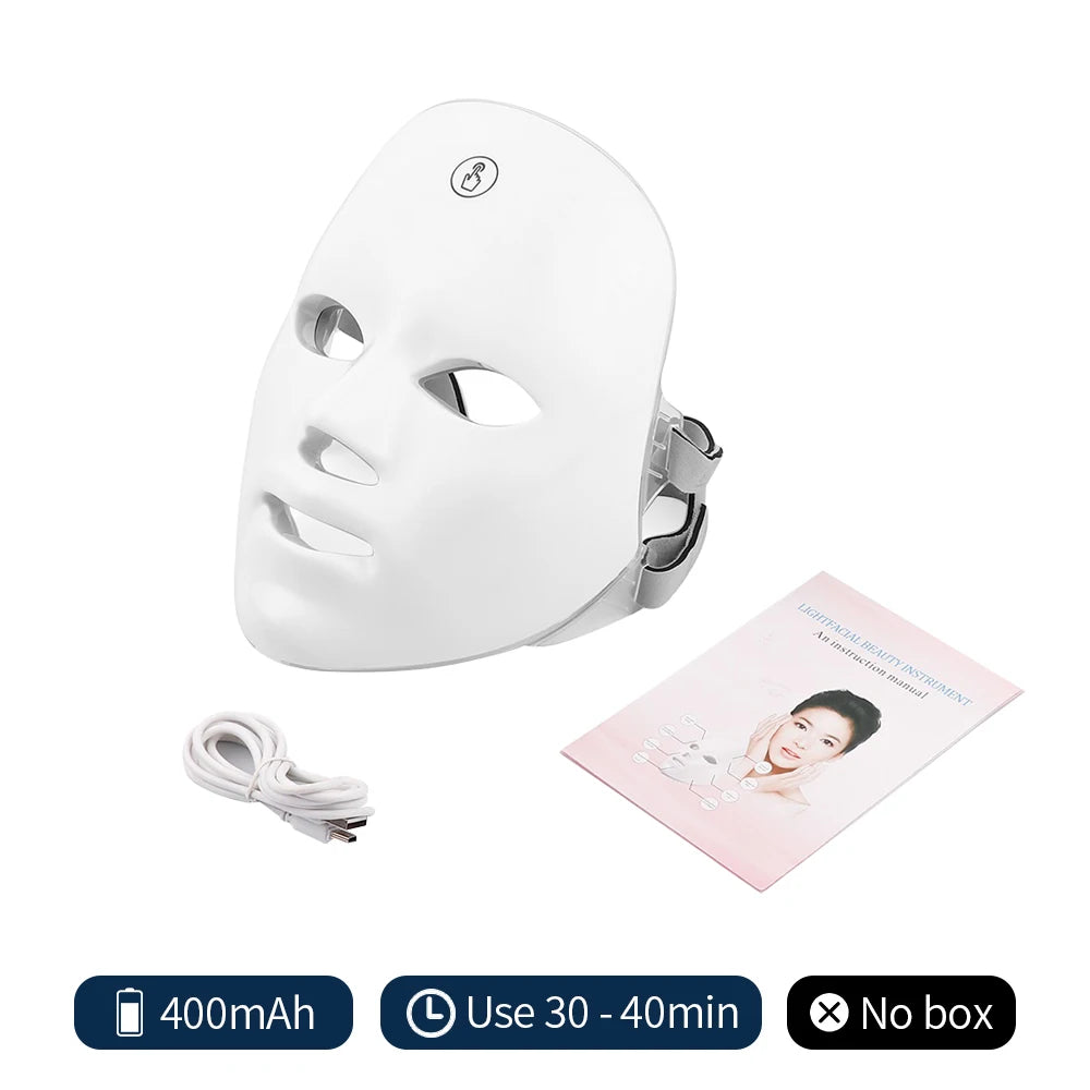 LumiGlow™ 7-Color LED Facial Therapy Mask
