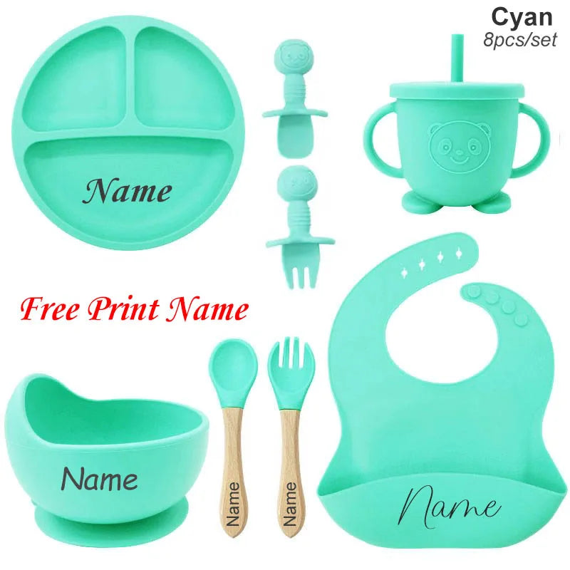 TinyFeast™ Personalized Silicone Baby Feeding Set
