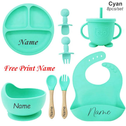 TinyFeast™ Personalized Silicone Baby Feeding Set