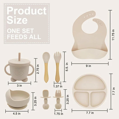 TinyFeast™ Personalized Silicone Baby Feeding Set
