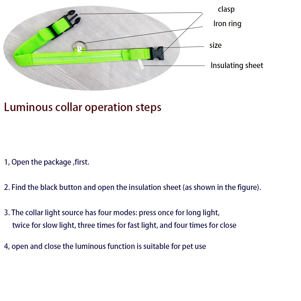 GlowPaw™ Luminous Night Walking Dog Leash