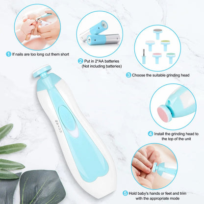 Quiet Electric Nail Trimmer for Babies & Toddlers