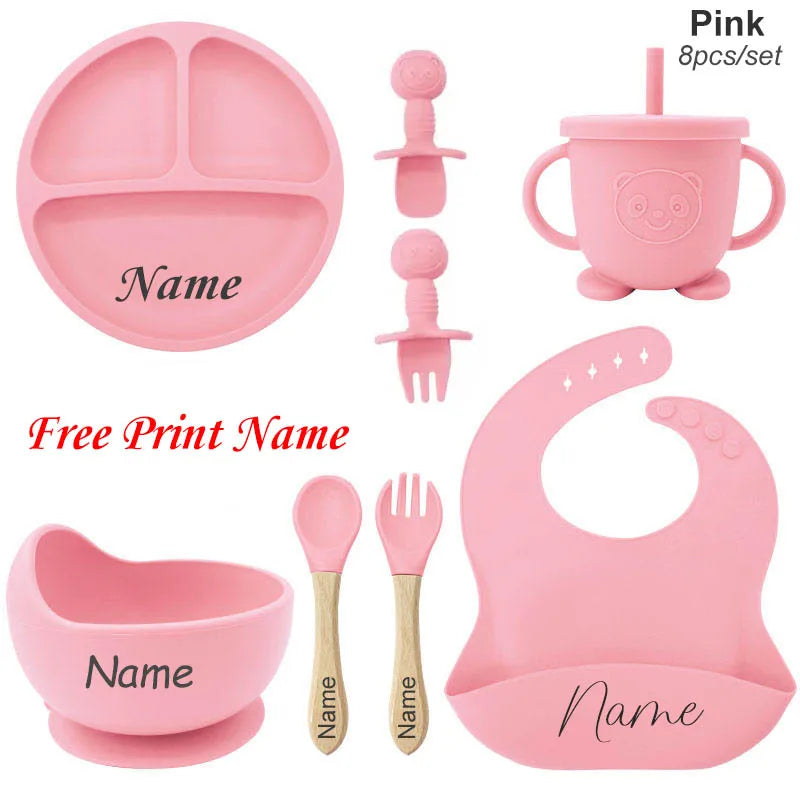 TinyFeast™ Personalized Silicone Baby Feeding Set