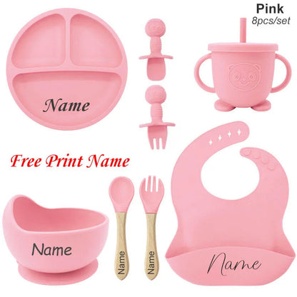 TinyFeast™ Personalized Silicone Baby Feeding Set