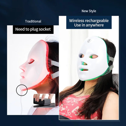 LumiGlow™ 7-Color LED Facial Therapy Mask