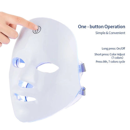 LumiGlow™ 7-Color LED Facial Therapy Mask