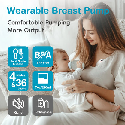 Mom Ease™ Smart Wearable Breast Pump