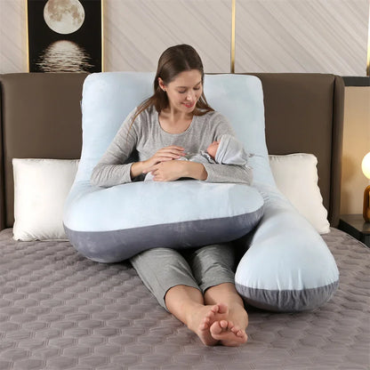 Full Body Pregnancy Pillow for Sleeping & Nursing